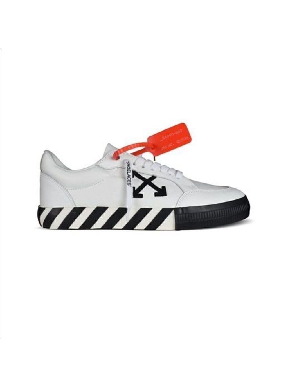OFF WHITE Virgil Abloh Leather Low Top Sneakers